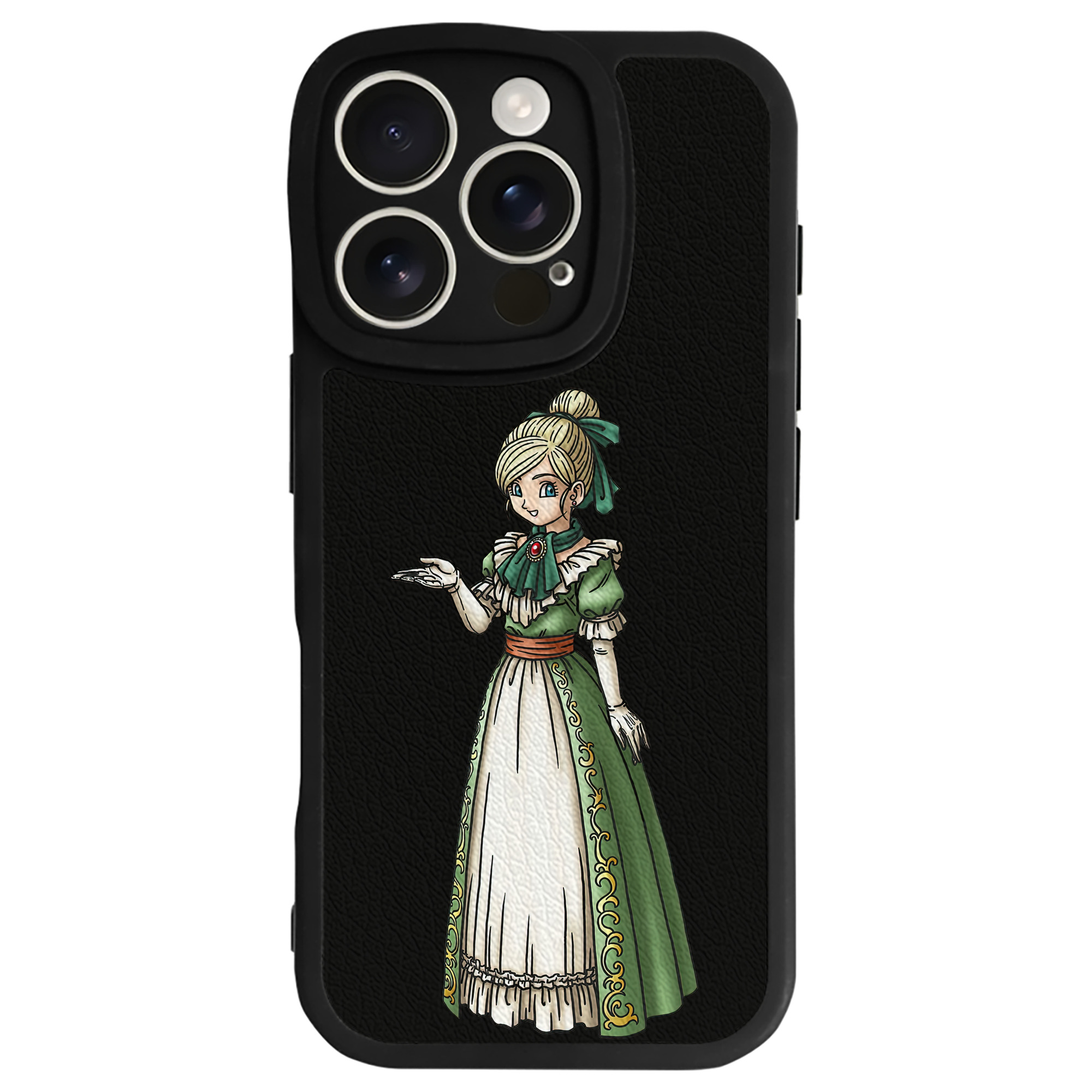 （画像用） ドラゴンクエスト Doragon Kuesuto Dragon Quest 【iPhone 16シリーズ対応】シリコンスマホケース（レザー調） 材質：シリコン
